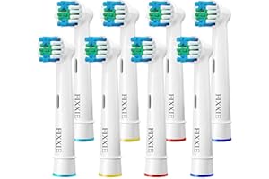 FIXXIE, FIXXIE Replacement Toothbrush Heads for Oral B Braun, 8 Heads Professional Electric Toothbrush Heads, Brush Heads Refill Compatible with Oral-B Toothbrush (8 Heads)