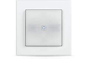 Homematic IP Smart Home 152020A0 - Attuatore di commutazione per interruttore di marca, con luce di segnalazione, accensione di dispositivi smart home anche tramite app
