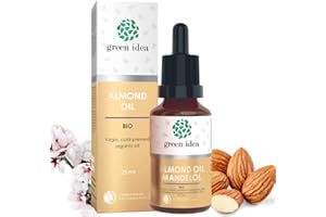 Green idea - Huile amande douce BIO - Vierge, huile biologique pressée à froid - huile visage anti-âge - certifiée NaTrue - 25 ml