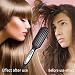 LONGKO 3 in 1 Hair Straightener Pro Detangling Anion Electric Instant Magic Silky Straight Hair Styling Brush Ceramic Heating Massage Straightening Iron(Black)