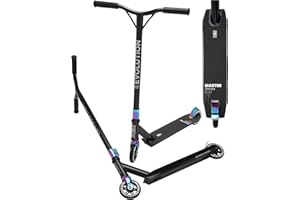 Raven – Monopattino per bambini, adulti - Scooter – Monopattino freestyle, kick - Per imparare le acrobazie allo skatepark – Ruote in PU da 110 mm, cuscinetti ABEC-9 cromati