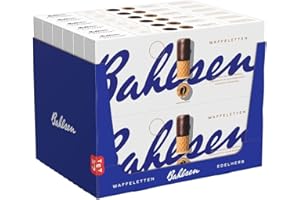 Bahlsen Waffelette Edelherb – Confezione da 12 pasticcini a waffle con cioccolato pregiato (12 x 100 g)