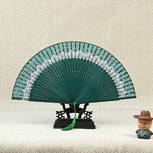 Lace stamp fold to bamboo style small gift process take China Wind, Green 22cm