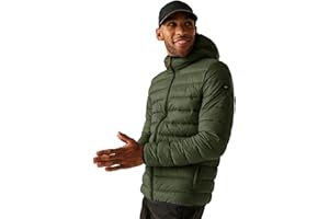 Regatta Męska męska kurtka z kapturem Marizion wodoodporna wyściełana kurtka puchowa wyściełany płaszcz (1 szt.)