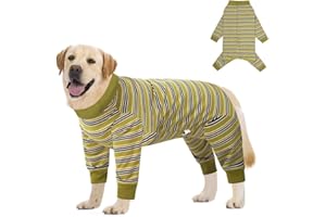 FEimaX Kombinezon regeneracyjny dla psa z długim rękawem, kombinezon pooperacyjny dla psa dla samicy i samca, kombinezon chirurgiczny dla szczeniaka, ochraniacz na rany brzucha