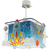 Dalber Kinder Tischlampe „Planets“ – Mit Nachleuchtenden Planeten, Inkl. 4W LED-Birne, Perfekt Als Nachtlicht & Geschenk