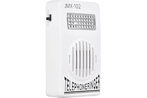 SEAFRONT Amplificateur sur Téléphone Amplificateur Extra Loud Alivable Volume Ringers Tool à Audition avec Une Lumière Flash pour Téléphone Fixe