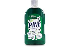 Teepol Pine Disinfectant QAP 50 - Powerful Cleaner For General Non-Food Preparation Areas - Suitable For Homes, Offices and Hospitals - Pine Scented - 500ML