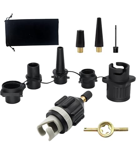 Adaptateur de pompe de SUP gonflable, adaptateur de valve d'air Schrader standard, accessoire de kayak, accessoires de pompe de bateau gonflable Adaptateur de pompe de SUP gonflable, adaptateur de valve d'air Schrader standard, accessoire de kayak, accessoires de pompe de bateau gonflable