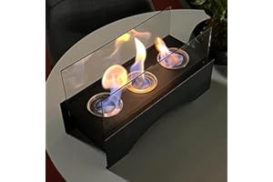 pulunto Tabletop Fire Pit, Stainless Steel Small Table Fireplace, Portable Mini Table Top Firepit Indoor/Outdoor, Wedding Mothers Day Housewarming Birthday Gift