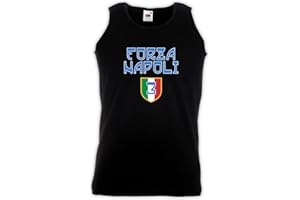 Settantallora - Canotta Uomo Forza Napoli - Campioni d'Italia 2023 - Maglia celebrativa Terzo Titolo per i Veri Tifosi biancoazzurri