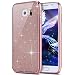Produktbild EMAXELERS Galaxy S6 Edge Plus Hülle Bling Glitzer Plating Frame Protective TPU Silikon Bumper Slim Schutz für Samsung Galaxy S6 Edge Plus,Rose Gold Plating TPU