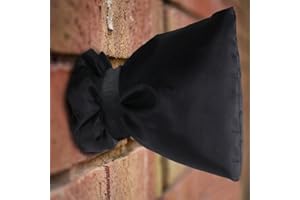 LISGO Outside Tap Covers for Winter, Large Outdoor Tap Cover Insulated Protector, Thickened Waterproof Tap Insulation Cover Thermal Tap Jacket Protects Your Tap from Freezing Bursting - Black