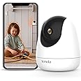 Tenda CP6 Telecamera Wi-Fi Interno, 3MP Baby Monitor, Wireless 360° Smart Wifi Pan/Tilt, Rilevamento del Movimento, Visione N