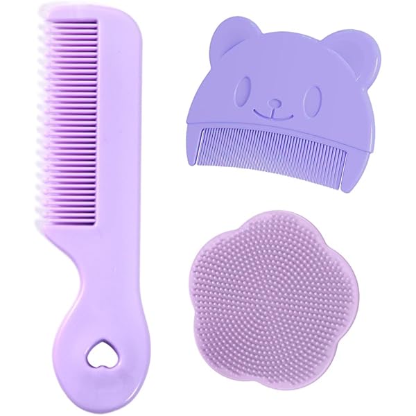 Set Spazzola E Pettine Per Crosta Lattea - 4 Pezzi Morbidi, Per Neonati, Blu - Foto 9