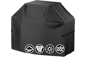 HAO ZHU BBQ Covers, Oxford Fabric Barbecue Cover for Outdoor Grill, Waterproof, Rip-Proof, UV & Fade Resistant, BBQ Covers Heavy Duty Large（145x61x117CM）