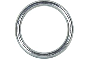 HANDELSMINISTER.COM 6 Stück Ring 30x4mm Stahl vernickelt Metallring Rundring Eisenring Stahlring 3cm