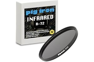 Pig Iron Pro Infrarot R72 Filter Premium Schott Glas 720nm Optisches IR720 Für DSLR- und spiegellose Kameras (58 mm)
