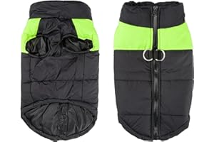 Shinmax Hundemantel Winterjacke Hundejacke wasserdichte Winter Jacke Warm Winterweste für Kleine Mittlere Große Hunde Gefütterter Brustschutz Hund Welpen Kleidung Weste Haustier Gepolsterte Mantel