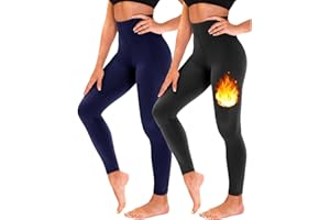 TNNZEET 2 Piezas Leggins Termicos Mujer Invierno, Deportivos Mujer Leggings