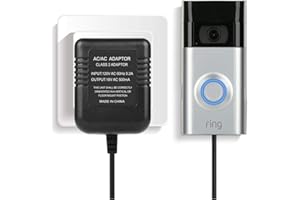 SIKOIMATE Power Adapter - MKA-411600800 - Video Doorbell Power Supply for The Ring Video Doorbell, Ring Video Doorbell 2 & Ring Video Doorbell Pro, Power Supply, Adapter, Battery Charger