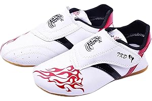 FAYENGAN Scarpe Taekwondo Sneaker per Arti Marziali Scarpe Sportive Leggere per Boxe Karate Kung Fu Tai Chi Training (Color : White, Size : 39 EU)