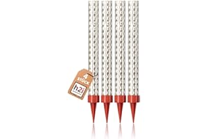 h2i Eissterne | 4 Stück | 60 Sek. Brenndauer | Eisfontäne Sprühkerze Wunderkerze - Highlight für Events Party Hochzeit Geburtstag | Tischfeuerwerk & Deko für Flaschen & Torten | Silber | Kat F1