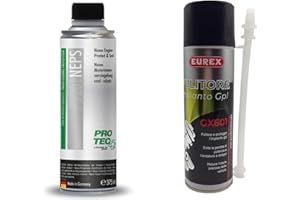 EUREX SRL PRO TEC Nano Engine Protect & Seal Protezione nanotecnologica del motore 375ml + EUREX GX601 Pulitore impianto GPL ml. 120 (1)