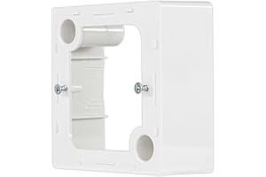 REV 0236750104 Quadro - Carcasa para interruptores empotrados y enchufes, Color Blanco