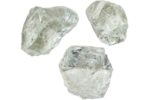 Bunte-Gartenwelt Glasbrocken Gartendekoration Glasstein Glasbruch klar transparent Glass Stone 30-60mm Glasdeko Außendeko (25)