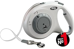 flexi® Select pas 7 m jasnoszary, regulowana smycz zwijana w zakresie od 0 do 7 m, dla psów do 25 kg