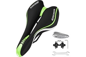 ENJOHOS Selle de Velo Ultra Confortable, Selle VTT Confort Homme Imperméable Ergonomique Selles Velo Femme, Selles de Vélo VTT de Montagne Route Course Gravel Loisir