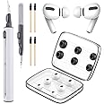 Lanwow [6 Pair] Memory Foam & Silicone Replacement Ear Tips for AirPods Pro & Pro 2, Cleaning Kit with Storage Box (S/M/L, Black & White)