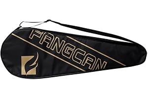 SGerste Black Durable Badminton Racquet Cover Full-covered Training Equipment Storage Bag - You Can Use It As a Shouder Bag or Only Just a Protective Bag for Your Rackets