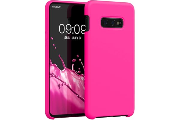 kwmobile Housse Compatible avec Samsung Galaxy S10e Coque - Housse de téléphone Protection Souple en TPU Silicone - Rose Fluo