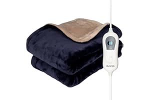 Auronic Heizdecke mit Abschaltautomatik - Wärmedecke Heizdecke - Electric Blanket - Beheizbare Decke - Heizdecke Bett - Elektrische Heizdecke - Heated Blanket - Heizdecken - Elektrisch - 160x120cm