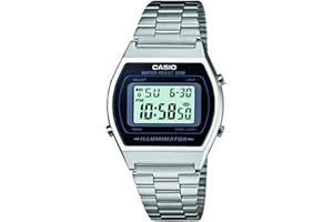 Casio Retro Unisex cyfrowy zegarek B640WB z bransoletką ze stali nierdzewnej