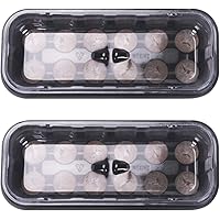 FHYT 24 Stück Torfquelltöpfe, Kokos Quelltabletten mit Nährstoffen, Torf-Quelltöpfe, Aussaaterde Anzuchterde…