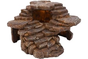Hobby Terraristik Desert Cave 3, 23 x 22 x 15,5 cm, escondite Natural para terrarios y acuarios, Cueva Decorativa como Refugio para Reptiles, Anfibios y Peces