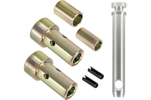 YOURSME Cat 1 Quick Hitch Adapter Bushing Kit and S07070200 Cat 1 Top Link Pin Fits Category I 3-Point Hitch Tractors