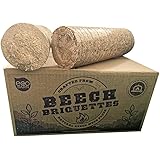 Eco Barn Briquettes –12KG - Wood Burning Stove & Pizza Oven Firewood, Full Box Burns for up to 12 Hours (1.5 per Briquette)