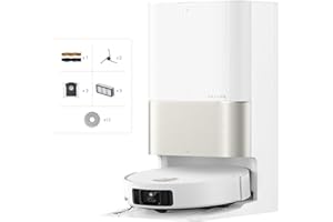 dreame X50 Ultra Complete Robot Aspirador y Fregasuelos, 20000Pa Succión, Overcoming Obstacles hasta 6 CM, Control de Radar Elevado y Bajado, Limpieza a Fondo de Esquina a Borde, App Control, Blanco