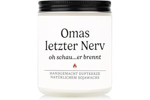 Craftique Oma Geschenk, Weihnachtsgeschenke Oma - Kerze im Glas - Geschenk Oma Geburtstag Muttertag Sinnvolle Geburtstagsgeschenk für Oma, Geschenkideen Oma, Muttertagsgeschenke für Oma Granny