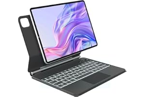 WINCHKING Tastiera per iPad Air 11 2024 (M2), Magic Keyboard per iPad Pro 11" (4a/3a/2a/1a) generazione, Custodia Tastiera per iPad Air 5/4, Design Magnetico Galleggiante, Touchpad Retroilluminazione