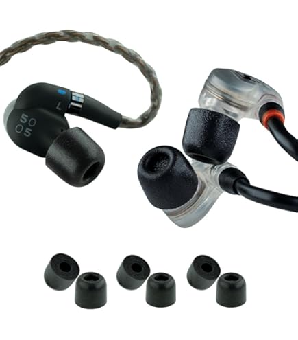 COMPLY Isolation Series T-167 – 3 Paia Di Cuscinetti In Memory Foam Per Auricolari Sennheiser, Taglie Assortite S/M/L, Isolamento Acustico Superiore