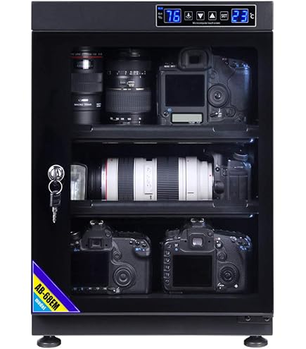 Ruggard Elektronischer Trockenschrank 80L Schwarz – Schützt Kameras & Elektronik Vor Feuchtigkeit (35-60% RF)