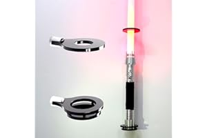 WANLIAN Supporto a parete per spada laser in acrilico nero – Espositore verticale a 1 foro (adatto per spade laser con diametro inferiore a 53 mm), adatto per montaggio a parete