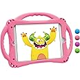 [New Design]TopEsct iPad Mini Case Kids Shockproof Handle Stand Cover for iPad Mini, Mini 2, Mini 3, Mini 4 and Mini 5(2019 Model)(iPad Mini,Pink)