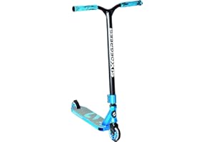 Six Degrees Aluminium Stunt Scooter - Freestyle Kick Scooter, 100 mm High Rebound Wheels, ABEC 9, Reinforced Wing Handlebars, 360° Steering
