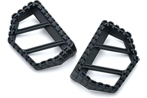 Kuryakyn 3597 Motorcycle Foot Control Component: Riot Mini Board Floorboards Without Adapters, Satin Black, 1 Pair